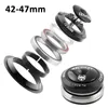 Cuscinetti sigillati Cuffie per bici 42-46.9/47mm Parti rastremate in lega di alluminio MTB Mountain Road Bike Head Bowl