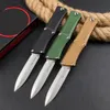 High End AUTO Tactisch Mes D2 Stone Wash Blade CNC Luchtvaart Aluminium Handgrepen Zakmessen Outdoor Kamp Jagen Automatisch Man's Gift EDC Gereedschap