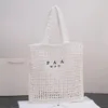 10S Tote Beach Straw Bag Shopping Designer Bag Haute Qualité Mode Tissé pour L'été Noir Abricot Voyage En Plein Air Grande Capacité Sac À Main Meilleur Cadeau