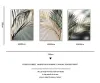 Kaligrafia Złote Palm Liść Roślina płótno malarstwo Botaniczne nordyckie plakat ścienny druk Skandynawii dekoracja grafika grafika wystrój domu