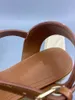 Sandales à talons inclinés de haute qualité et confortables avec coutures en cuir pointues et sangle arrière couleur chaussures de créateur de fête boîte de livraison 34-41