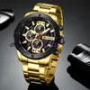 Relógio esportivo masculino curren moda relógio de quartzo aço inoxidável lazer relógio de negócios relógio masculino relojes