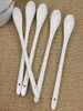 10pcs Kitchen Supply Ceramic Spoons Pure White Bone China Coffee Spoon Tableware Tea Small Spoon Kitchen Tools9082562