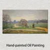 大型キャンバスアートハンドペイントされた油絵物claude monet iyde park landscape Garden picture for Living Room decor235x