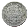 US Liberty Seated Dime 1856 P S Craft Argento placcato Copia monete fabbrica di produzione di stampi in metallo 345u