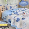 Comforters Set Summer Cute Cartoon Comporter Vuxna Kids Queen King Size Single Double Bed Thin Comporter Filt Cool Quilt Bedste för Hem YQ240313