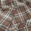 Garnitury męskie Męskie jesień i zimowy garnitur podwójnie piersi w kratę Lapel Multi Pocket Blazer Blazer Coat