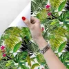 LUKCYYJ – papier peint auto-adhésif Jungle tropicale, autocollant mural imperméable et amovible pour salon et chambre à coucher, 211O