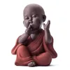 Ceramic buddha statue Tea Pet Purple sand Monk home decoration Buddhist monk miniatures ornaments crafts Buddhism gift bonze zen 2256C