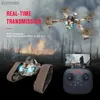 Drones Nouveau télécommande réservoir avion quadrirotor terre et Air deux-en-un WIFI caméra Drone drones avec caméra garçon jouet cadeau 24313