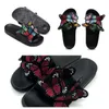 2024 Designer Sliders Sandal Hommes Pantoufles Black Bee Tiger Slide Toile Vert Summer Beach Slide Taille 36-41 GAI