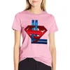 Kadın Polos Supercorp Metalik T-Shirt Grafikleri Gömlekler Grafik Tees Büyük Boy Batı T Kadınlar için