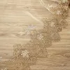 Curtains Luxury Embroidered Sheer Voile Curtains Window Drapes Cortina for Living Room Door Gold Lace Curtains Tulle Windows