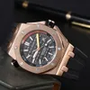 Menwatch APS Titta på Royals Oak Factory Watchmen Watches High Quality New Octagonal Case Oak Silicone Te Calender Trend Exquisite Mens Watch