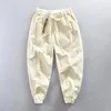 Pantalons pour hommes 2024 Automne Rétro Cargo Hommes Vêtements Casual Coton Daily Joggers Pantalon AZ627