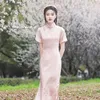 الملابس العرقية تحسن Qipao 2024 Cheongsams المرأة الصيفية الفتاة اليومية اللباس الشاب الأناقة الراقية ملكة جمال القديم