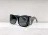 M241 54 мм большие квадратные черные женские солнцезащитные очки, новые с бирками в коробке, разноцветные большие квадратные солнцезащитные очки с блестками и градиентом