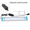 Oświetlenie 1872 cm Aquarium LED Light Super Slim Fibat Tank Roślina wodna Wodoodporna lampa jasna lampa na rośliny Eu US Plug