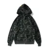 Mens Designer Hoodie Full Zip Up Woman Black Camouflage Jacket fashion Mens sweatshirt cotton