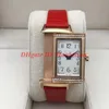 NEW watches 3352420 diamond Rectangular lady watches REVERSO High quality case flip function Leather strap quartz Wristwatch243R