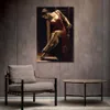 Peintures de Portrait de danseuse de Flamenco sur la chaise, toile espagnole, peinture à l'huile de femme peinte à la main pour bureau, 300 m