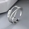 Cluster Ringen Spinner Fidget Kralen Voor Vrouwen Angst Ring Zorgen Verlichten Stress Relief Stapelen Verstelbare Liefhebbers Mode-sieraden