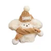 Porte-clés chien festif porte-clés sac en peluche pendentif cadeau pour les célébrations de l'année