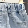 Shorts d'été pour enfants, pantalons fins en Denim pour filles, petits pantalons pour bébés, vêtements d'extérieur polyvalents