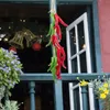 装飾的な花2 PCS装飾シミュレートされたチリ串焼きペッパー飾り偽の吊り下げフルーツ農家