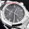 AP Hot Watch Racing Watch Royal Oak Series 15500ST.OO.1220ST.02 Серый слон с лицевой панелью из стали королевского цвета с гарантийным талоном