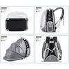 Mochila expansível para transportar gatos, cápsula espacial, bolha transparente, portátil, qet, para cães pequenos, caminhadas, mochila de viagem l2192