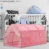 Tendas de brinquedo Tendas de brinquedo Tendas de brinquedos para crianças Tenda de brincar Casa 1.4m Portátil Criança Bebê Dobrável Dobrável Dos Desenhos Animados Pequena Casa Tenda Crianças Cama Tenda Princesa Tenda Q231221 L240313