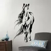 Paard silhouet muur sticker paardrijden muur kunst sticker vinyl huis muur decor verwijderbare kunst muurschildering JH205 201130250j