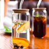 Copos de vinho água para beber copos de café de vidro original café da manhã drinkware copo transparente com tampa bolha barra de chá