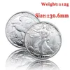 63 Stück USA Komplettset Walking Liberty Münzen Helles Silber Versilberte Kupferkopie Münze226s