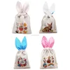 Emballage cadeau Sacs de poche de lapin de Pâques avec des oreilles de lapin fourre-tout pour enfants 002 Drop Livraison Home Garden Party Fournitures Événement Dh8Ze