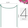 Lot de 6 piquets de support pour plantes - Cage en métal pour plantes de jardin, anneau de support pour pivoines, tomates, légumes, roses, fleurs, vigne