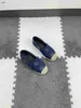 Zapatos de punto para bebé de marca, zapato de tela vaquera de diseñador, parte superior de zapatillas para niños, talla de zapatillas 26-35, zapatos informales con protección para niñas, 24 de marzo