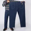 Jeans pour hommes Arrivée Mode Surdimensionné Brodé Minimaliste Business Droite Grande Taille 30-40 42 44 46 48 50 52