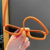 Lunettes de soleil carrées en Silicone pour enfants, couleur bonbon, Protection UV400, pliables, pour filles et garçons