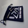 Ensemble de 9 badges d'outils de travail maçonniques bleus différents avec sac en velours maçon maçon Miniature cadeaux de maçon 201125286N