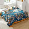 Comforters sätter europeisk fritidsfilt för sängar Luxury Home Textil 100% Cotton Gaze Luftkonditionering av filt Bädd täcker mjukt lakan cool quilt yq240313