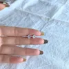 Orecchini a bottone di marca Choucong Semplici gioielli raffinati Solitario Reale argento sterling 925 Dolce carino forma ovale Moissanite bianca Pietre preziose con diamanti Orecchino da sposa per feste