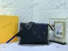 M22398 Coussin mm väskor plånbok tvärs kroppskedja band koppling axel bälte klaff kvinnor handväska