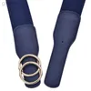 Cinture Beltox Cintura elastica elasticizzata Cinture a vita larga Anelli a W Fibbia Fascia da smoking Donna ldd240313