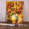 Nombre fleurs Illusions peinture pour travaux manuels par numéros Kit peintures acryliques 50*70 peinture sur toile à la main enfants en gros dessin mural