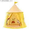 Toy Tents Toy Tents YARD Kids Play Tent Outdoor Indoor Portable Princess Castle for Children Teepee House Tents Birthday Christmas Gift for Children Q231220 L240313