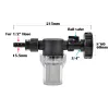 Anslutningar 1/2 3/4 tum vattnande bevattningsfilter för IBC ton fatfilter ton fat fogträdgårdslangkontakt akvariumpump sil