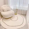 삽입 불규칙한 카펫 침실 침대 깔기 깔개 단순한 라인 거실을위한 대형 깔개 거실 비 슬립 플로어 매트 홈 카펫