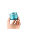 Bottiglie di stoccaggio 24 pezzi 50ml scatola di latta rotonda in metallo candela vaso bianco nero vaso vuoto contenitore cosmetico riutilizzabile per crema